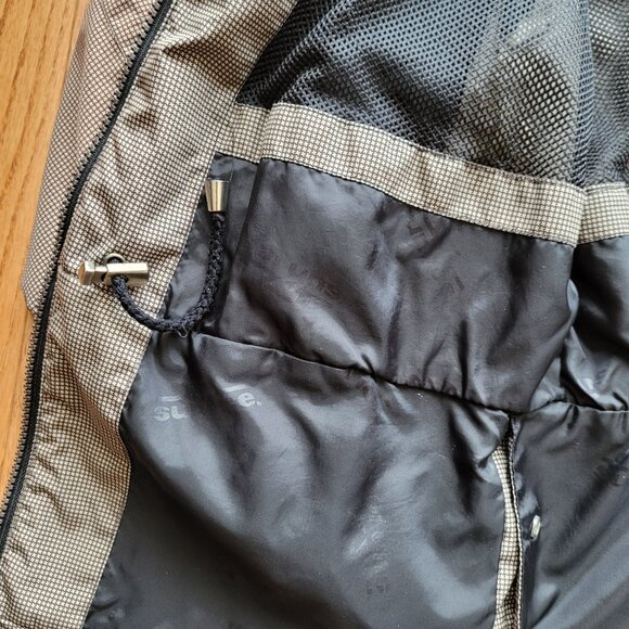 Sunice Windbreaker Jacket Women's Size L Brown Check - Picture 9 of 16